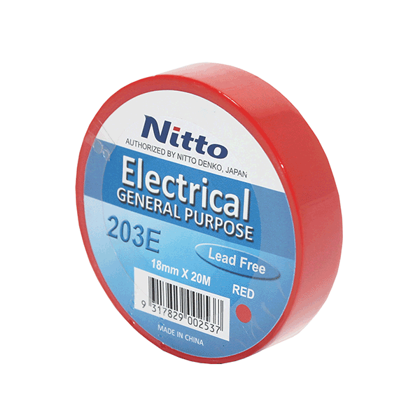 NITTO Electrical tape, Red, roll rate | My Website